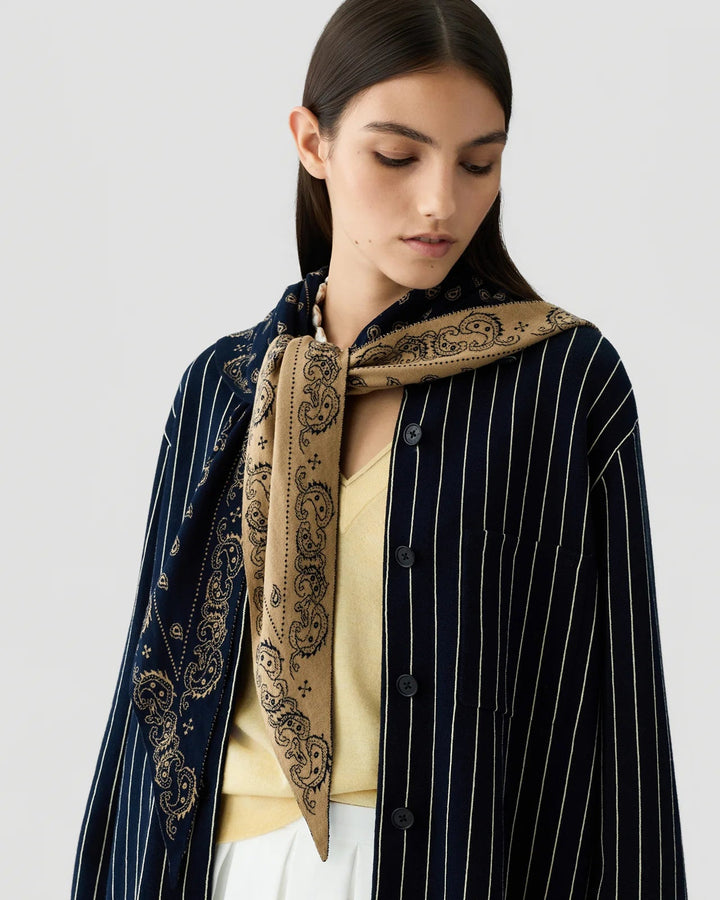 The Wild Rag in Navy/Camel - obligato