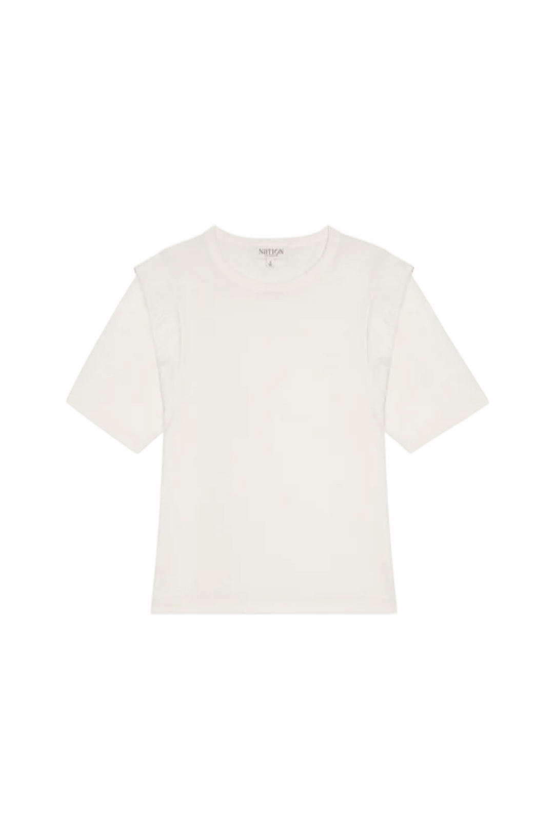 Thea Sleeve Inset Top Procelain - obligato