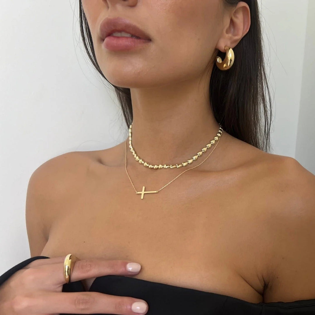 Theresa 1" Cross Necklace - obligato