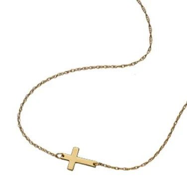 Theresa 1/2 Cross Necklace - obligato