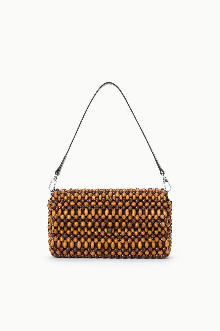 Timmy Convertible Shoulder Bag Multi Wood Beads - obligato