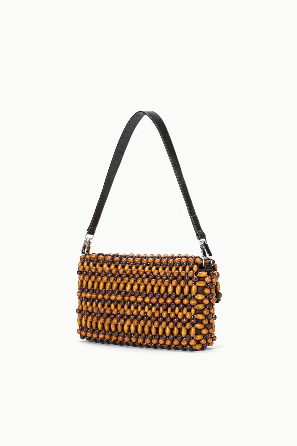 Timmy Convertible Shoulder Bag Multi Wood Beads - obligato