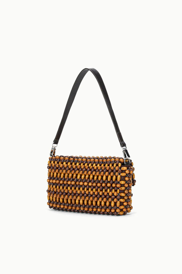 Timmy Convertible Shoulder Bag Multi Wood Beads - obligato
