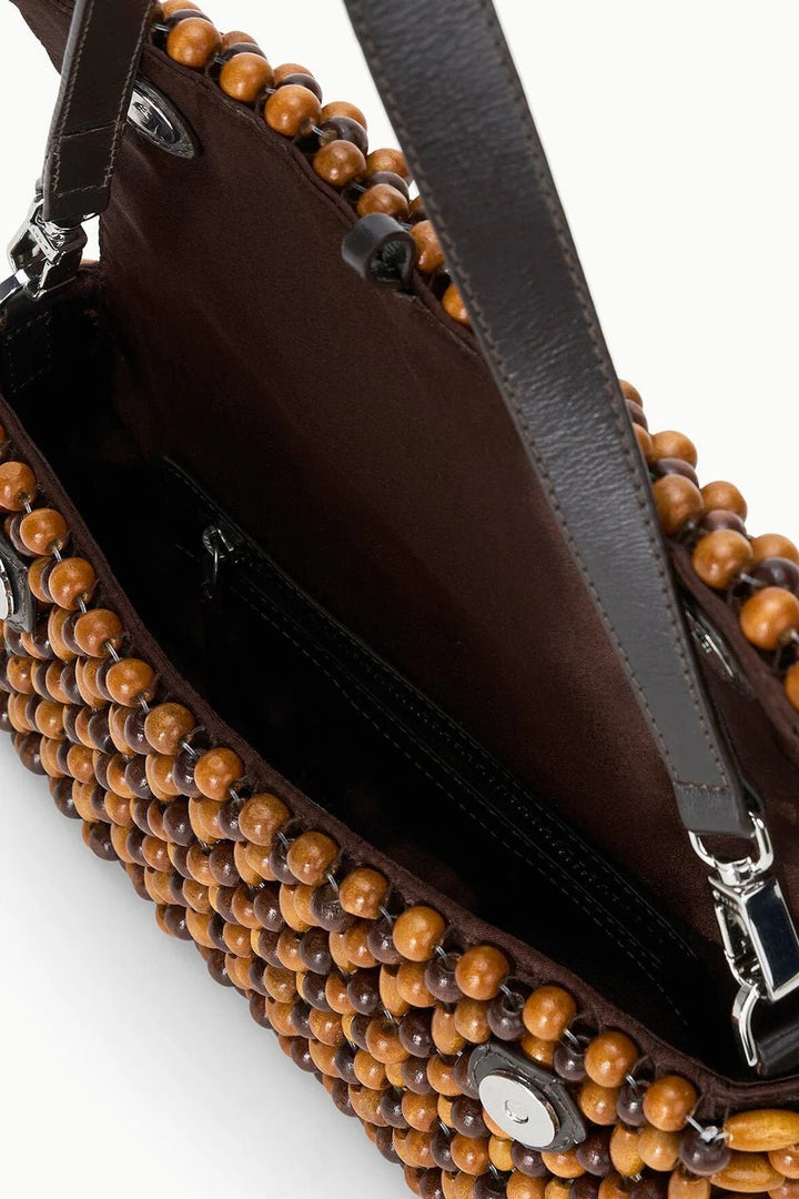 Timmy Convertible Shoulder Bag Multi Wood Beads - obligato