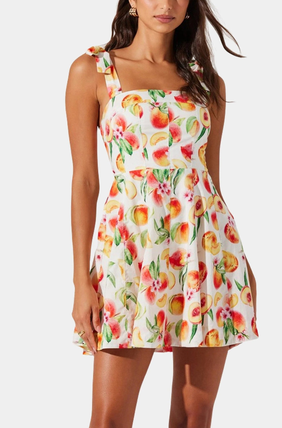 Tinesha Dress in Yellow Peach - obligato