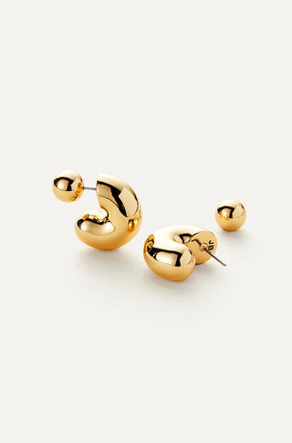 Tome Hoops in Medium Gold - obligato