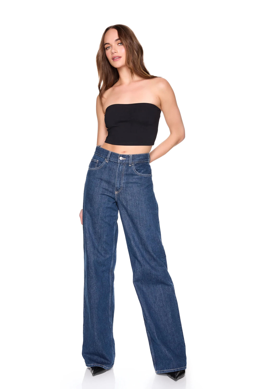 Tube Crop Top in Black - obligato