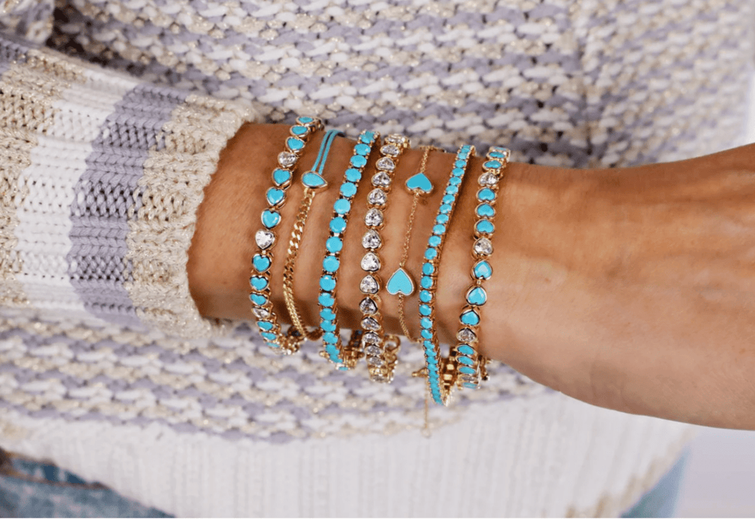 Turquoise Tennis Bracelet - obligato