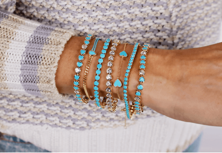 Turquoise Tennis Bracelet - obligato