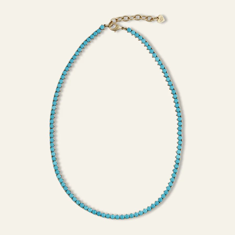 Turquoise Tennis Necklace - obligato