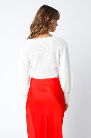 Twist Sweater in Ivory - obligato