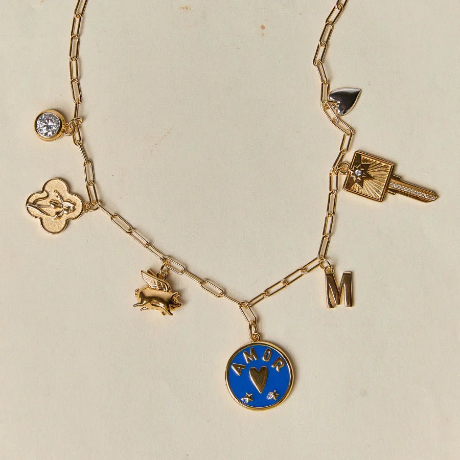Two - Toned Heart Charm - obligato
