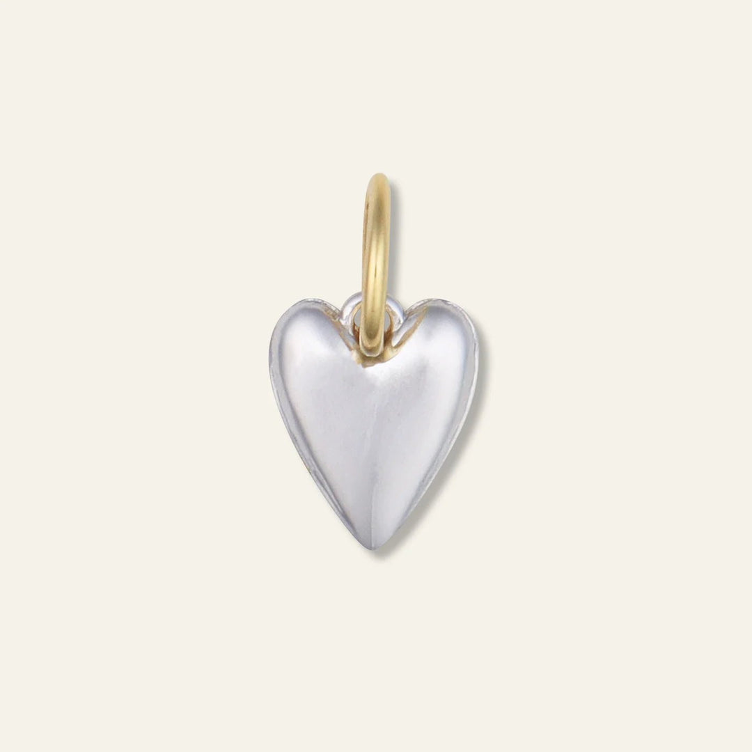 Two - Toned Heart Charm - obligato