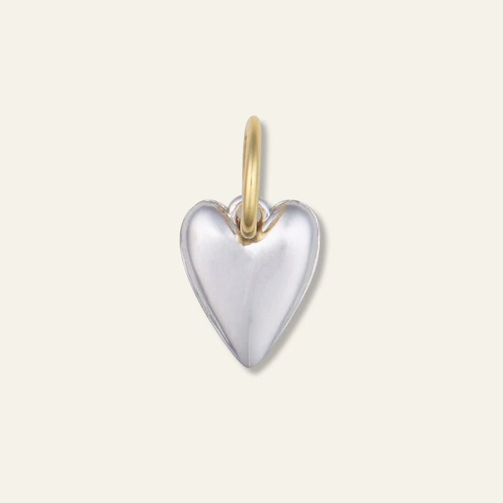 Two - Toned Heart Charm - obligato