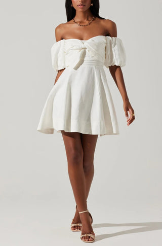 Ula Dress in White - obligato