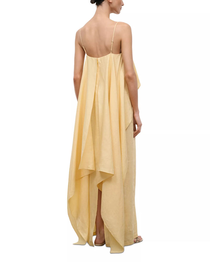 Valencia Linen Dress Butter - obligato