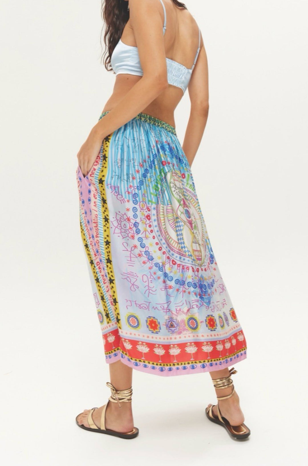 Vanessa Printed Midi Skirt - obligato