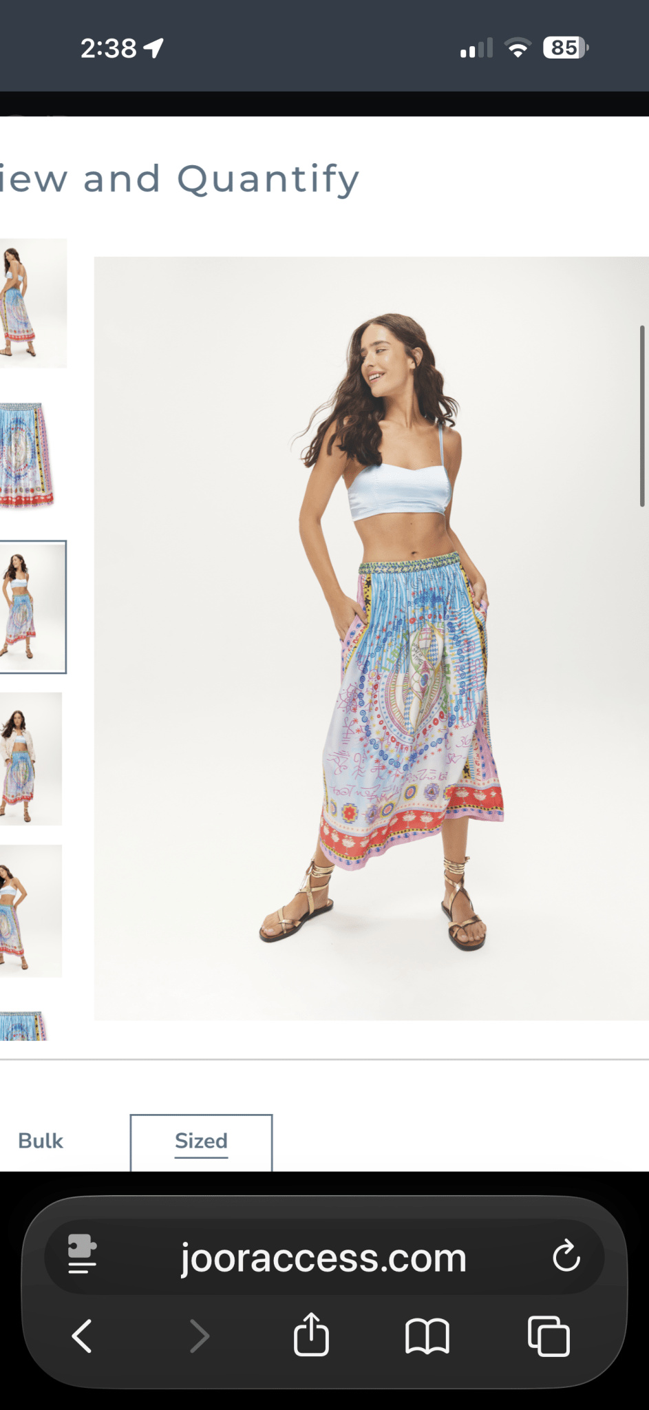 Vanessa Printed Midi Skirt - obligato