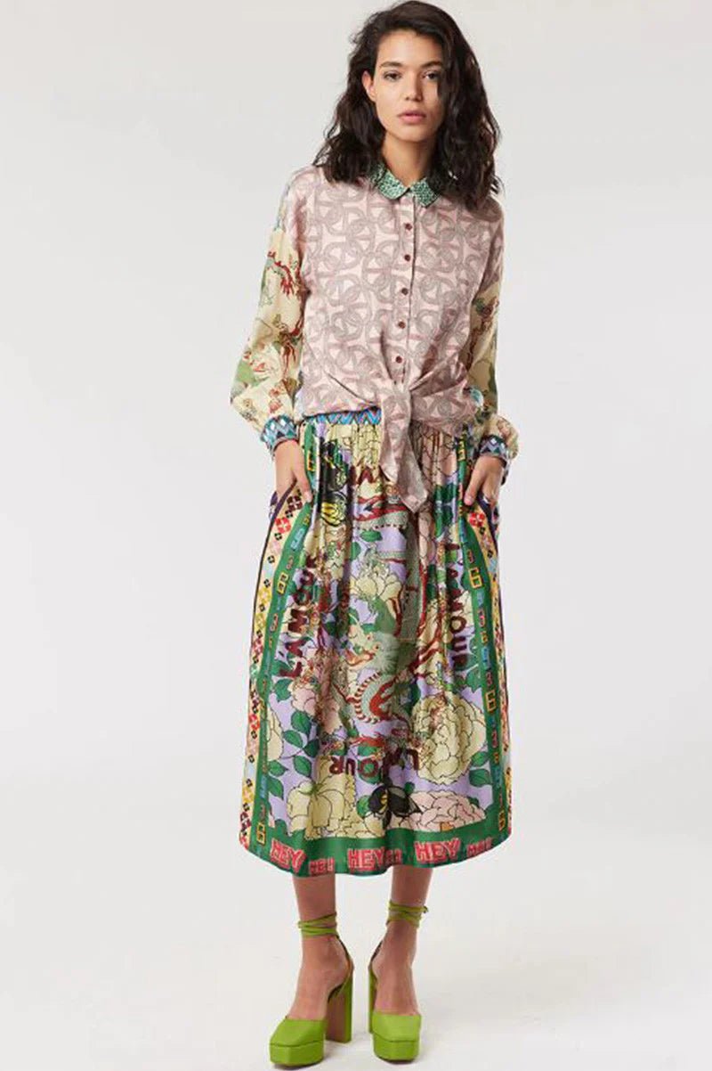 Vanessa Printed Skirt - obligato