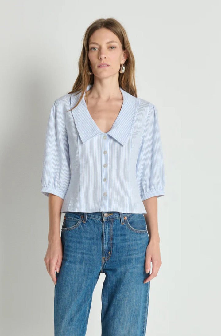 Veronique Blouse Mini Stripe - obligato