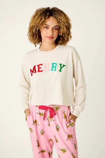 Very Merry Bouclé Merry Sweatshirt - obligato
