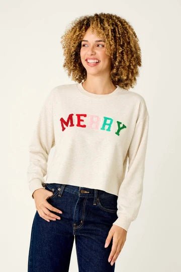 Very Merry Bouclé Merry Sweatshirt - obligato