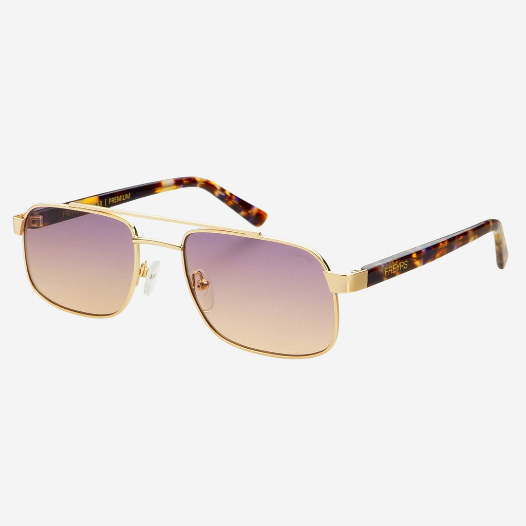 Vesper Unisex Aviator Sunglasses : Gold / Sunset - obligato