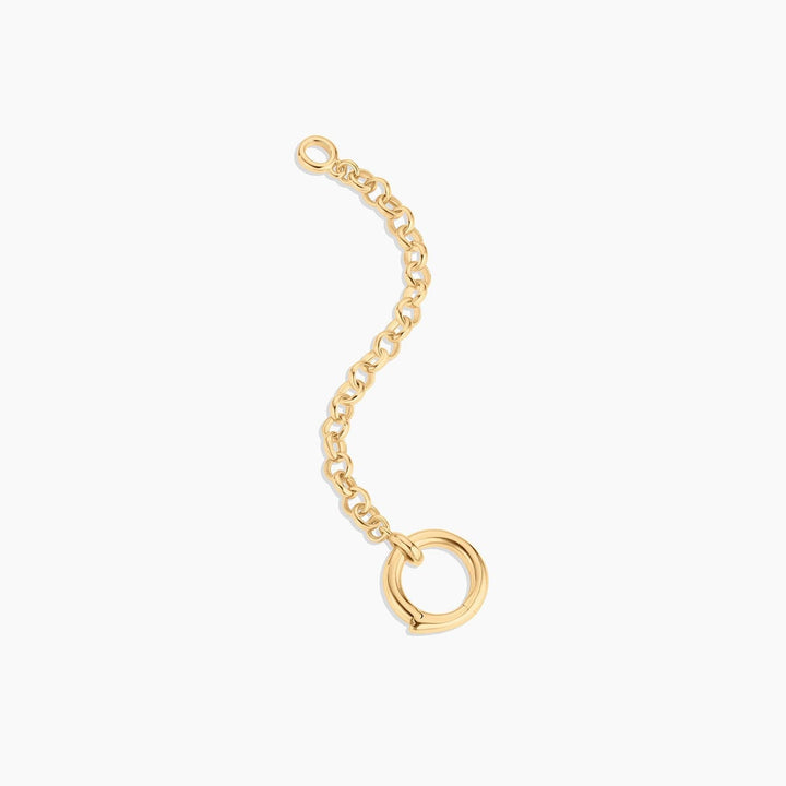 Vienna Rolo Charm Lariat Necklace: 14k Gold Plated - obligato