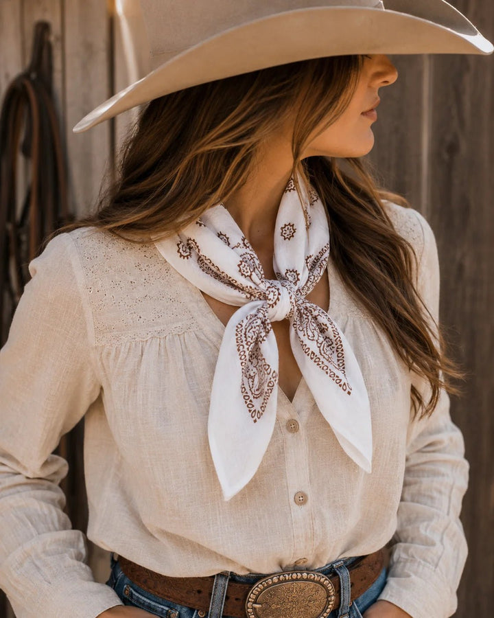 Vintage White Bandana - obligato