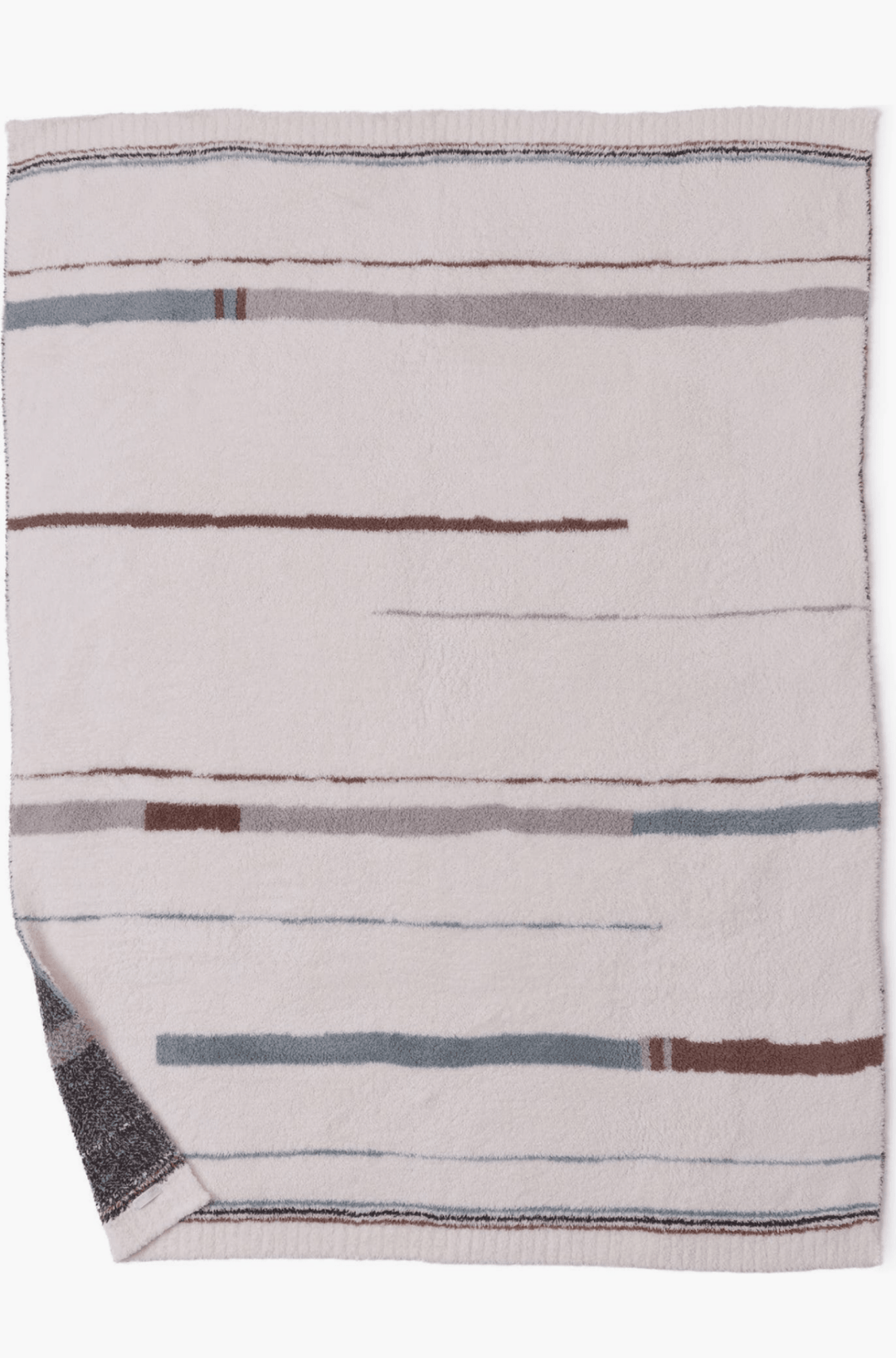 Vista Stripe Throw Blanket 54"x72" in Cream Multi - obligato