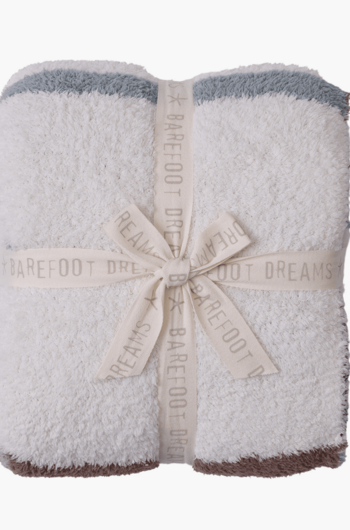 Vista Stripe Throw Blanket 54"x72" in Cream Multi - obligato