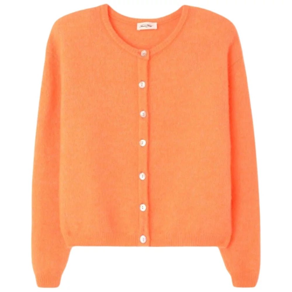 Vitow Crewneck Cardigan Orange - obligato