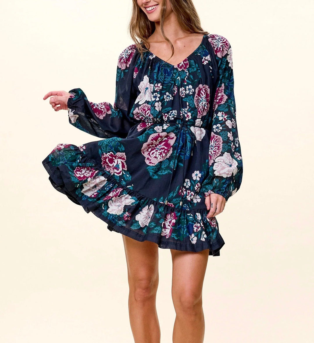Vittoria Mini Dress in Juliet Ebony - obligato