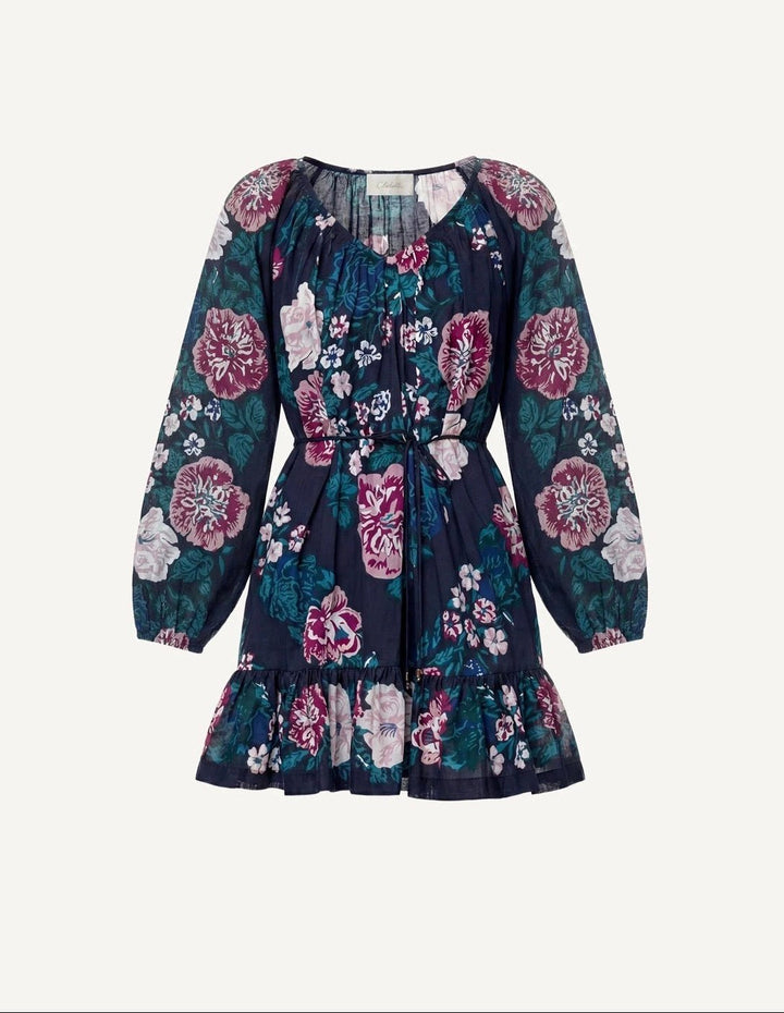 Vittoria Mini Dress in Juliet Ebony - obligato