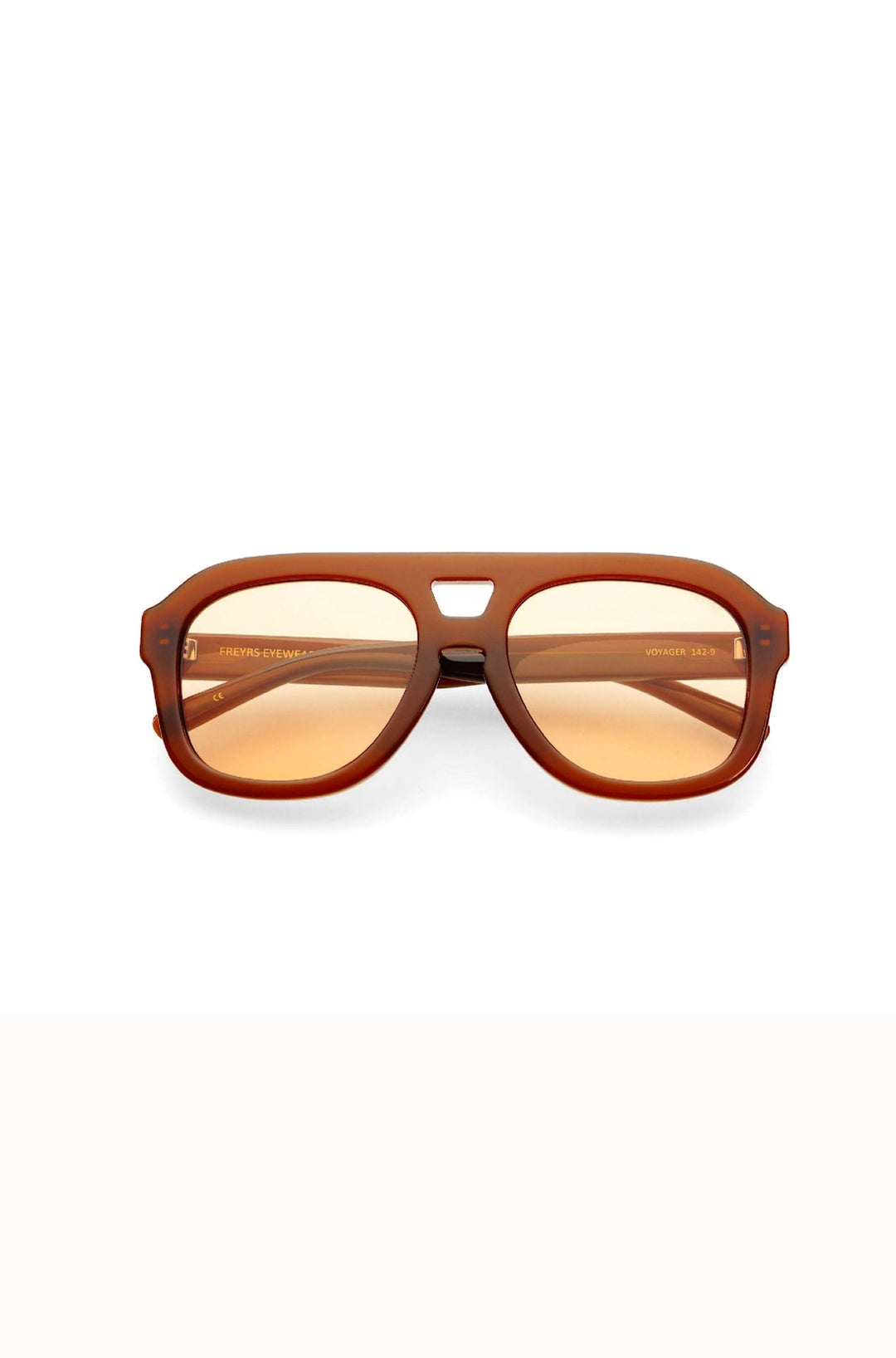 Voyager Acetate Oversized Aviator Sunglasses : Chocolate - obligato