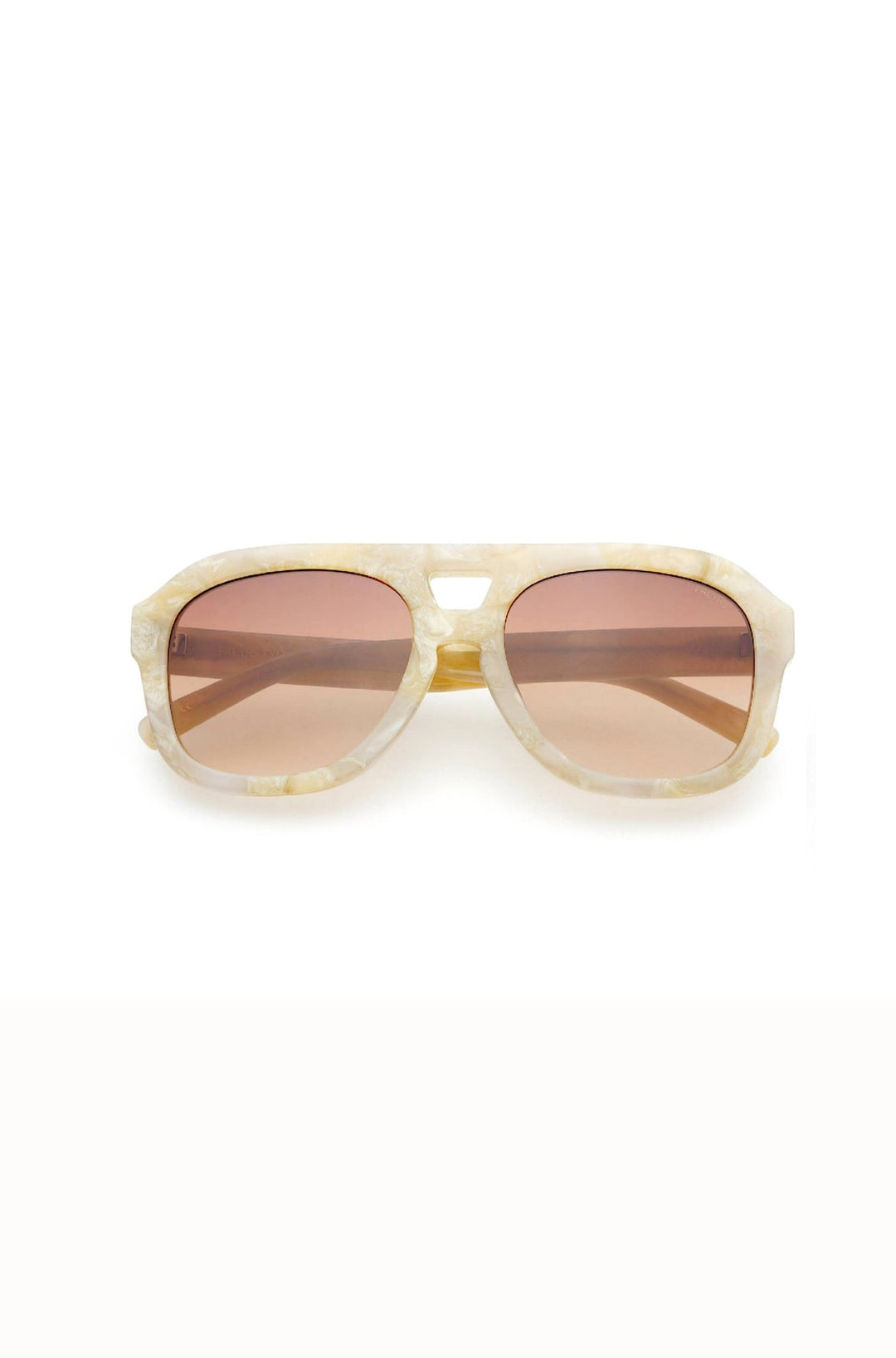 Voyager Acetate Oversized Aviator Sunglasses: Gray Pearl - obligato