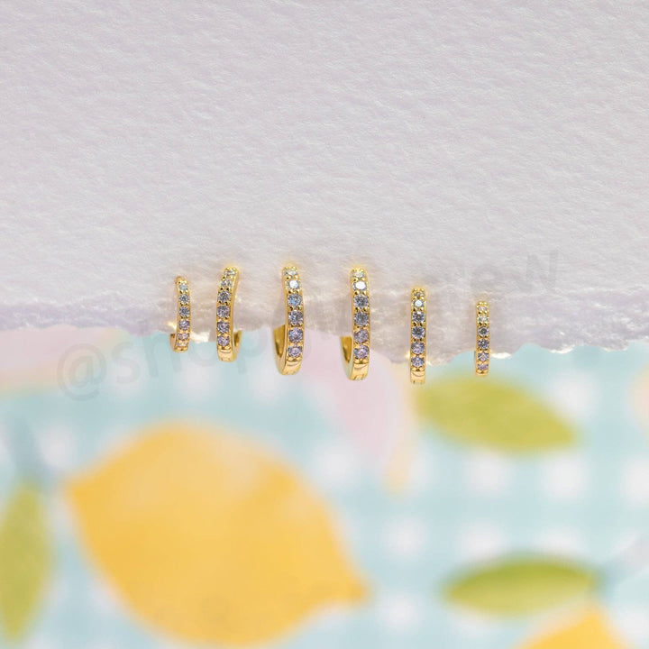 Walk of Fame Hoop Set: Gold - obligato