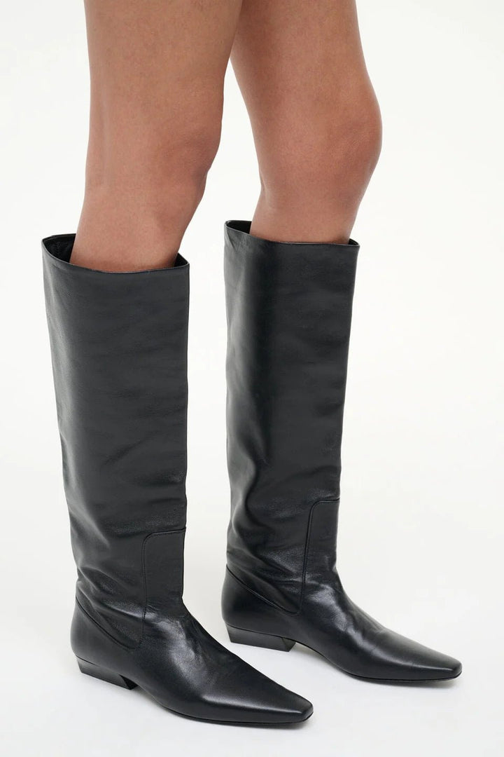 Wally Flat Boot in Black - obligato