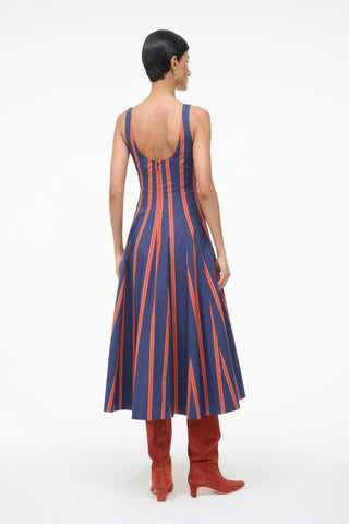 Wells Dress in Railroad Stripe - obligato