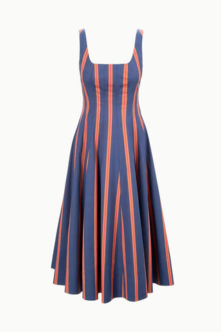 Wells Dress in Railroad Stripe - obligato