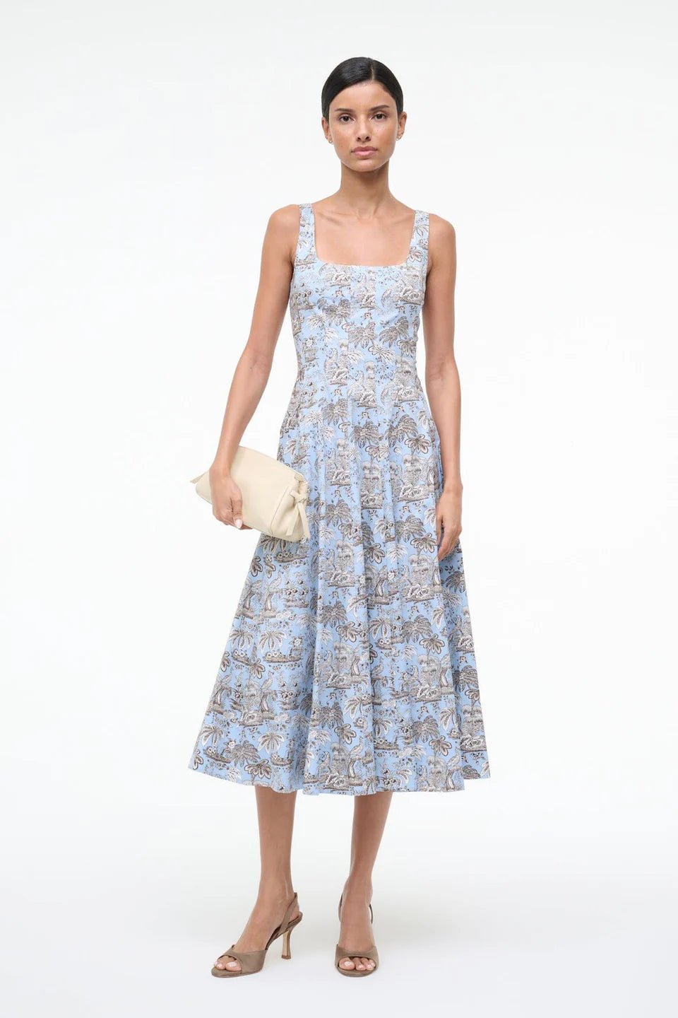 Wells Dress in Sky Toile - obligato