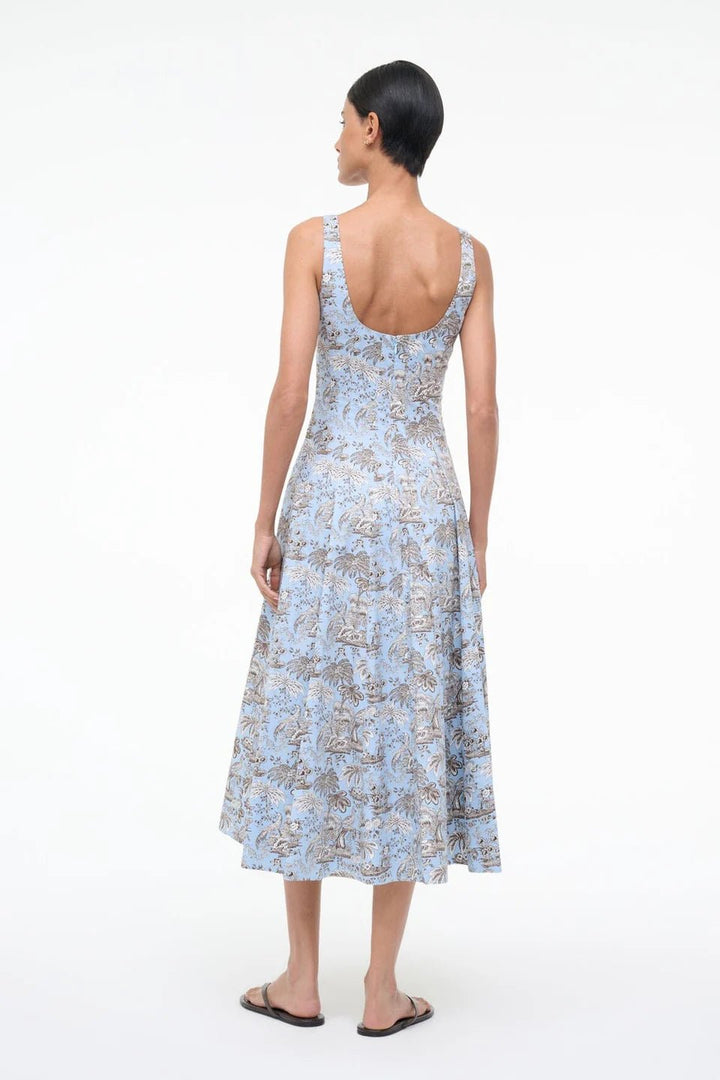 Wells Dress in Sky Toile - obligato