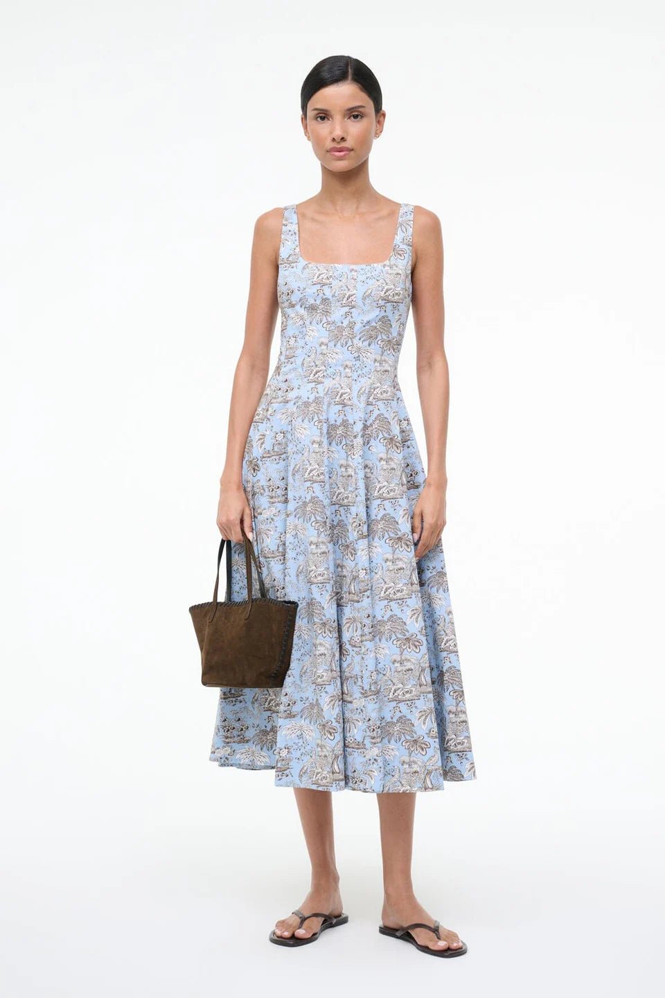 Wells Dress in Sky Toile - obligato