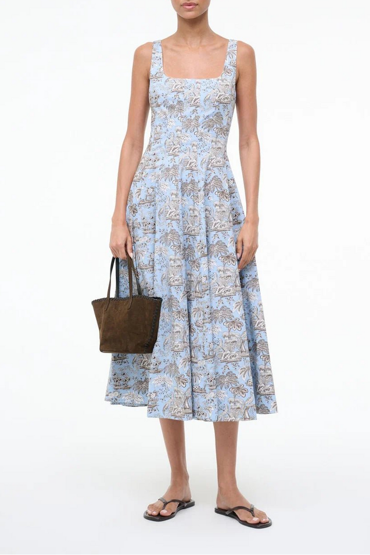 Wells Dress in Sky Toile - obligato