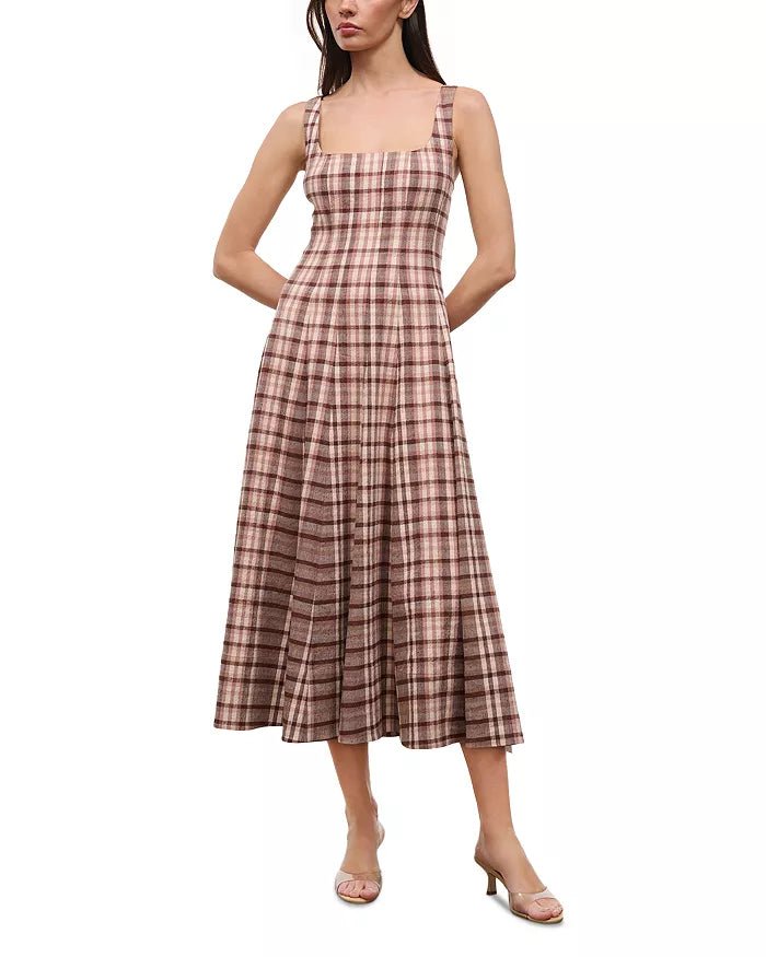 Wells Dress in Tuscany Plaid - obligato