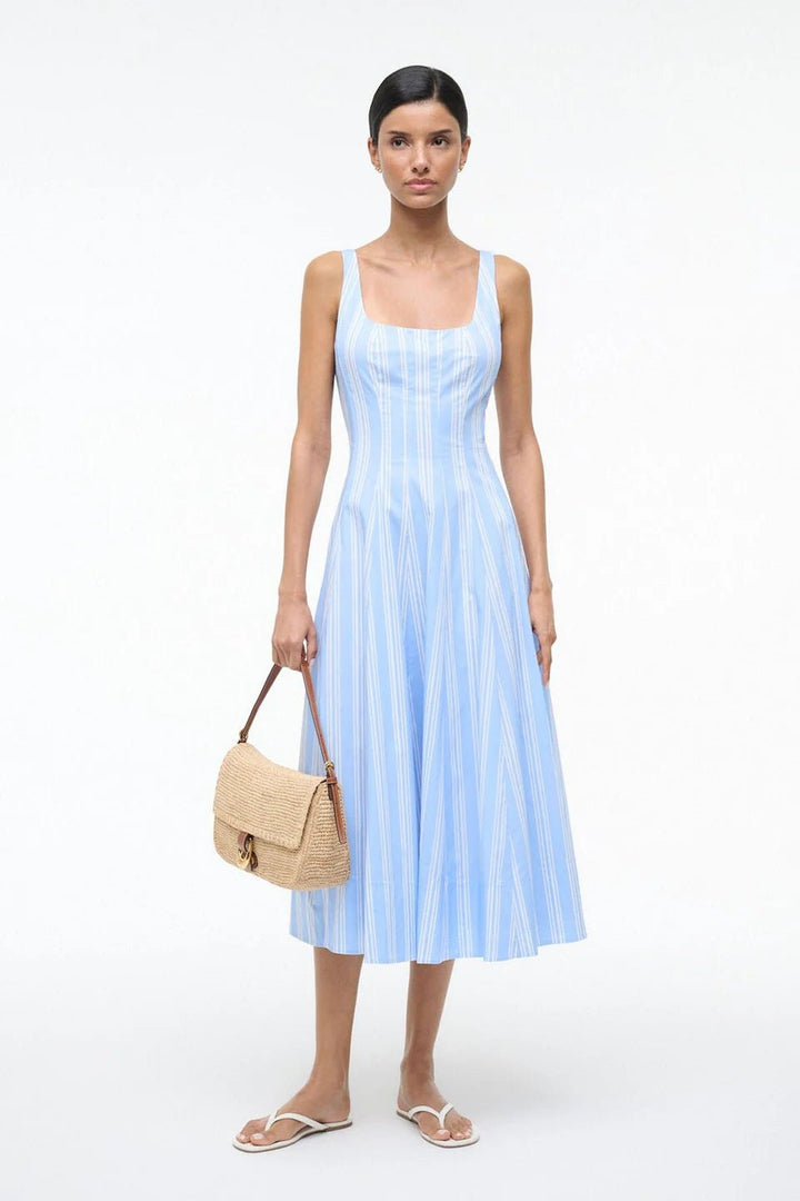 Wells Dress in Ventura Stripe - obligato