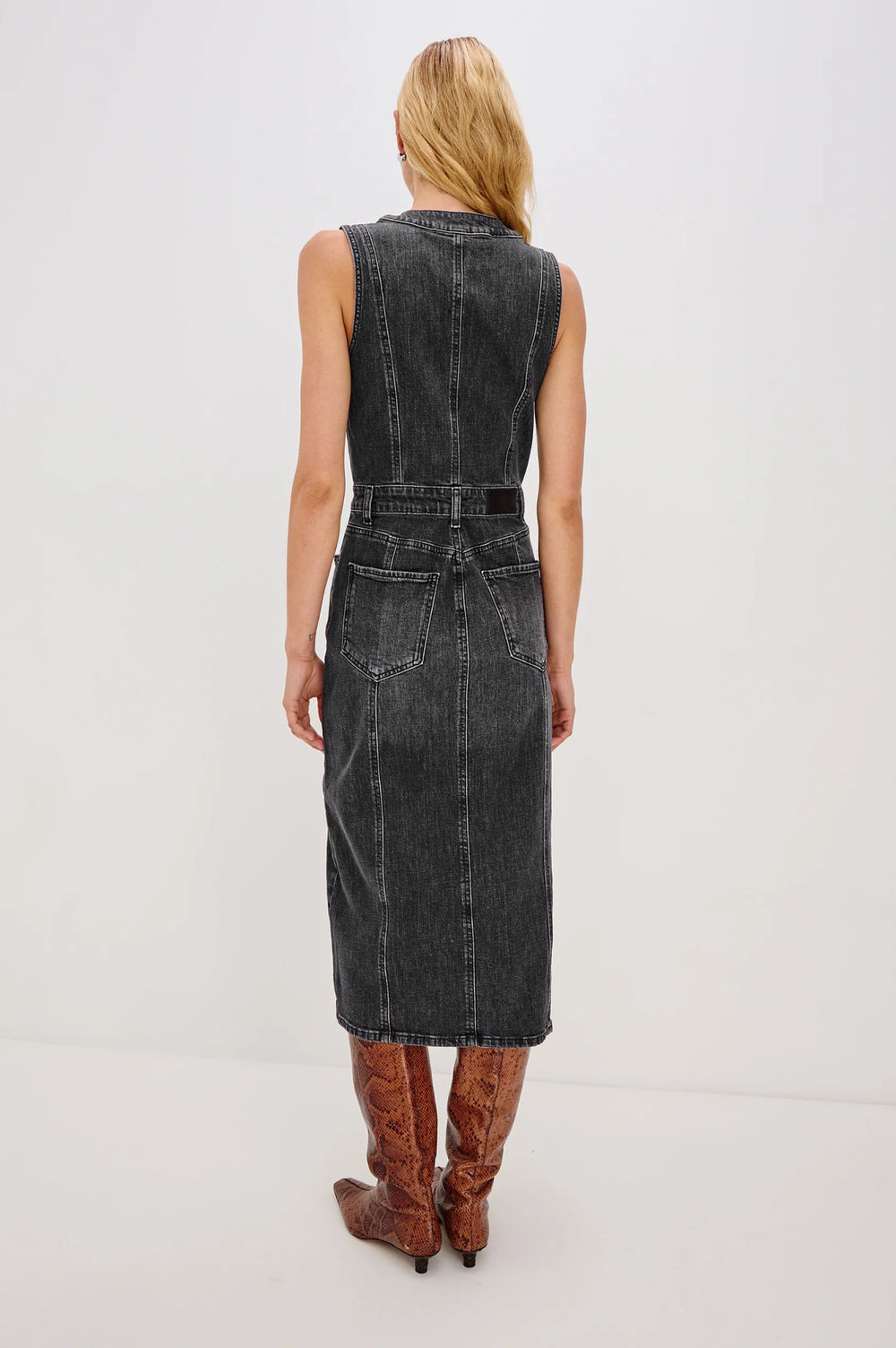 Westwood Dress in Black Pearl Denim - obligato