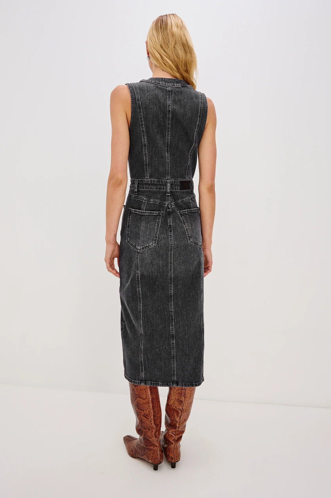 Westwood Dress in Black Pearl Denim - obligato