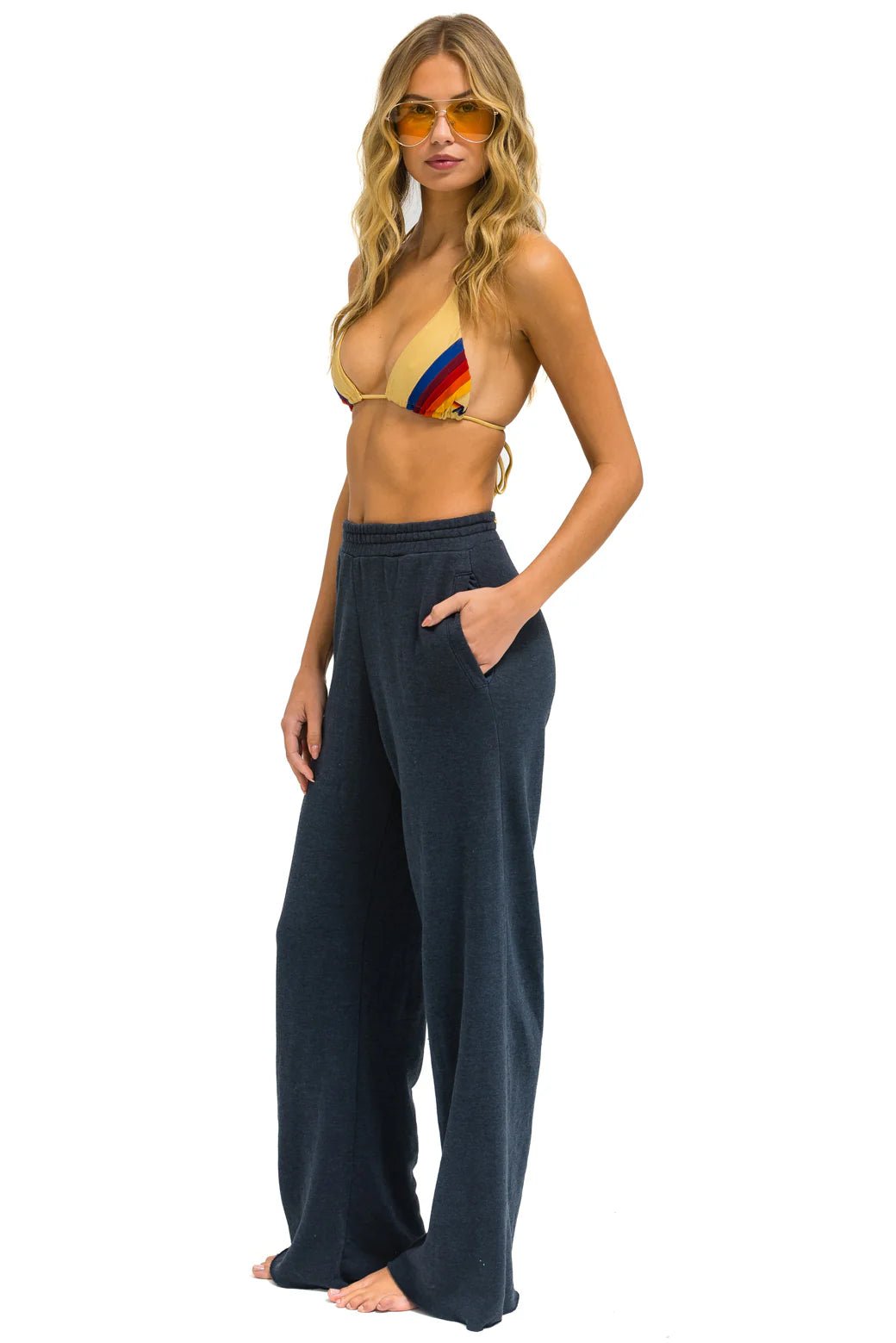 Wide leg Sweatpants in Charcoal - obligato