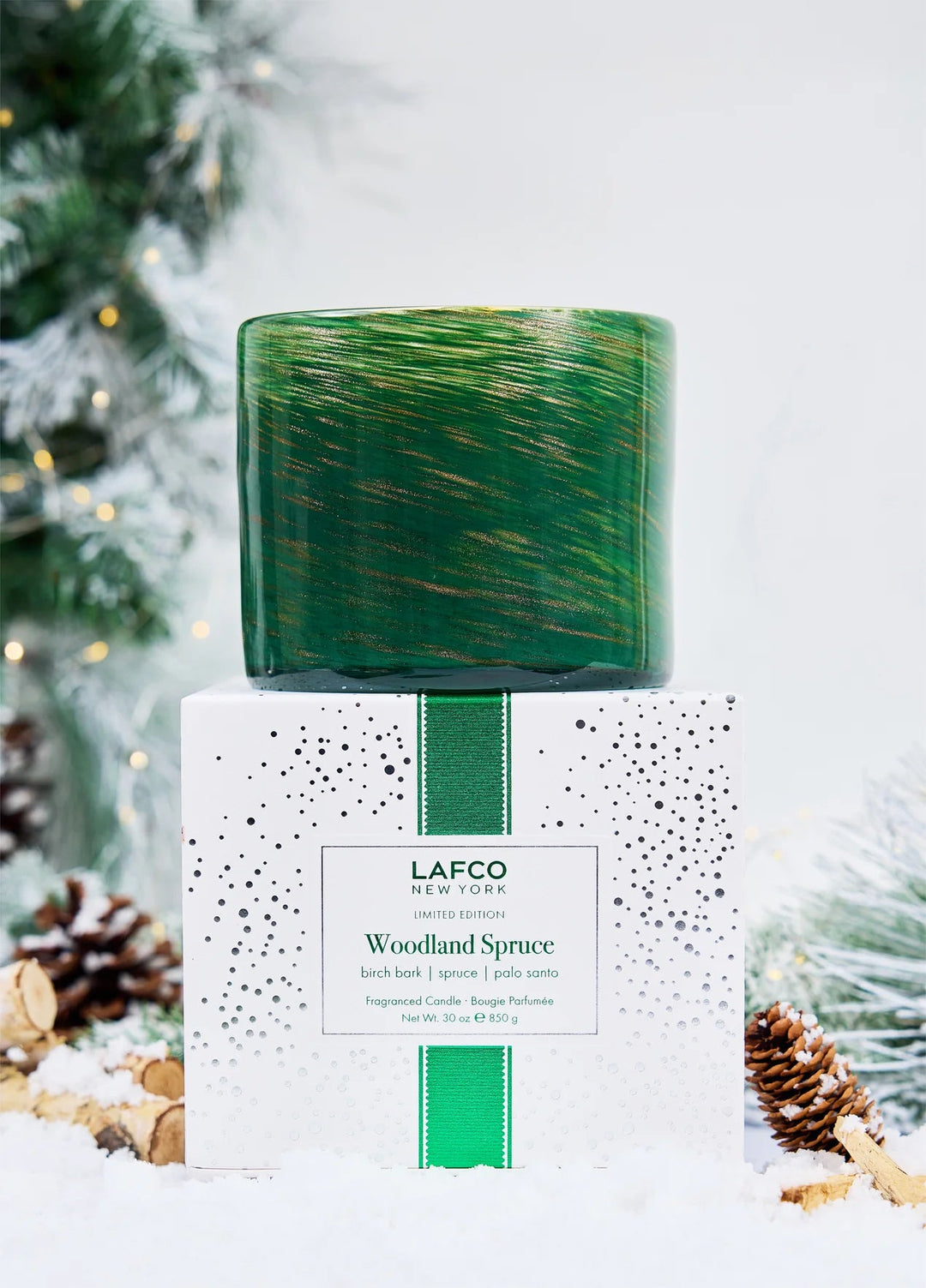 Woodland Spruce 3 Wick Candle - obligato